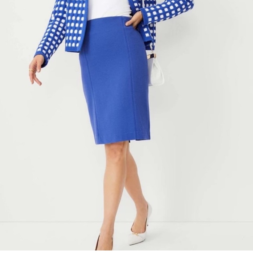Ann Taylor Royal Blue Pencil Skirt